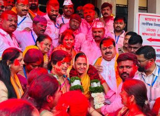 सासवड नगरपालिकेवर भाजपचा झेंडा नगराध्यक्षपदी आनंदी काकी जगताप